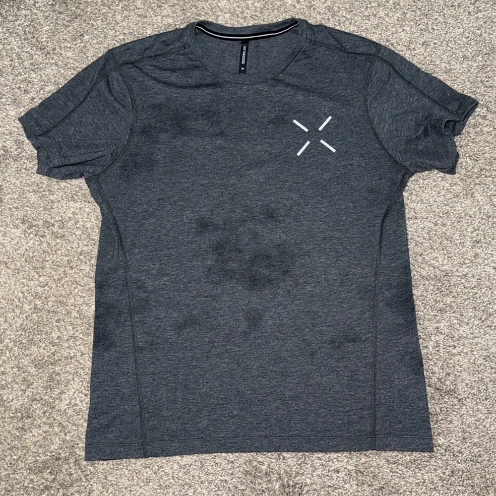 Ten Thousand Durable Shirt Mens Medium Grey Training Tee TTKT011 Work Graphic